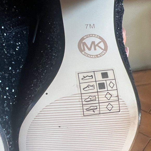 Michael Kors Black Sparkle Ankle Booties - Picture 7 of 7